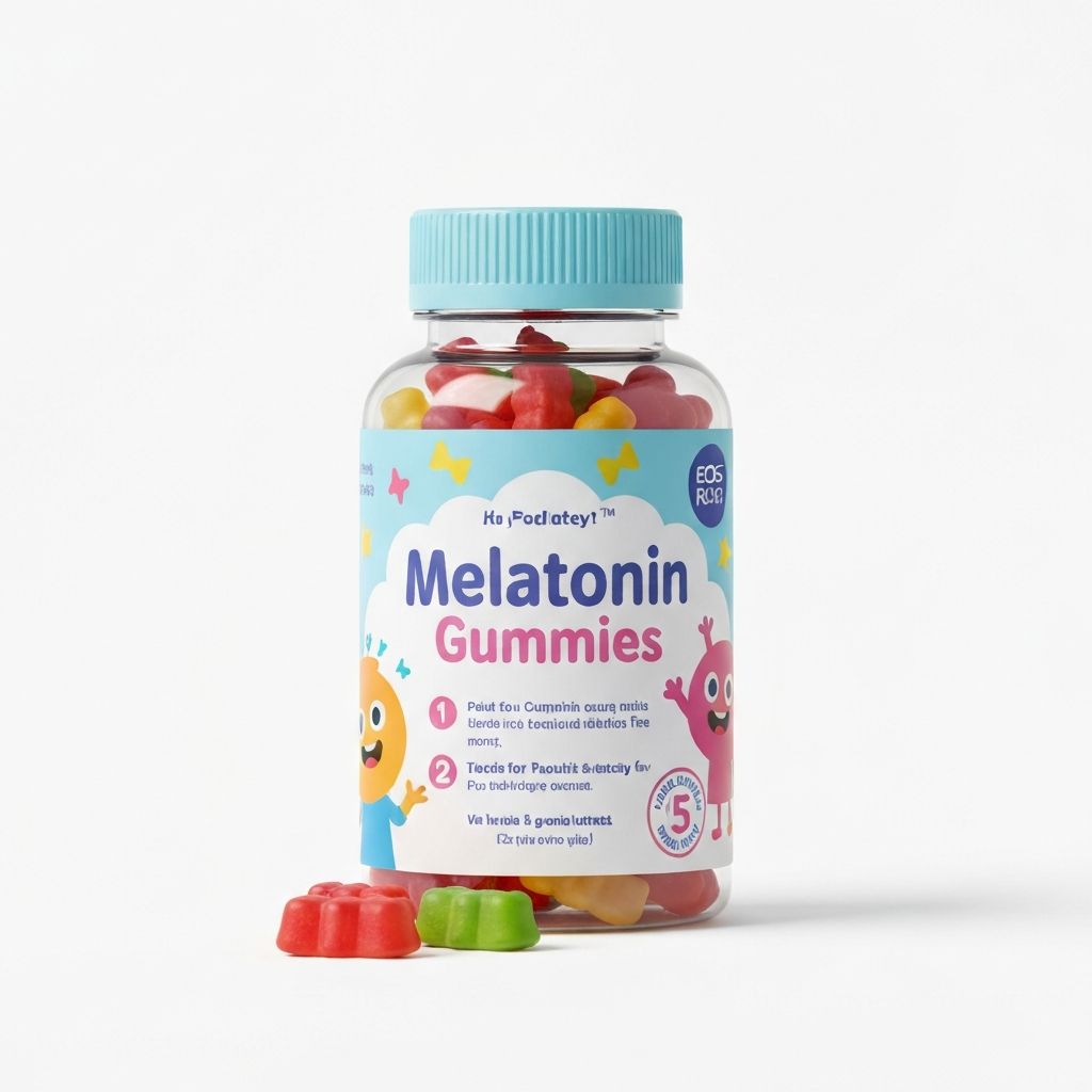 Kids melatonin gummies bottle
